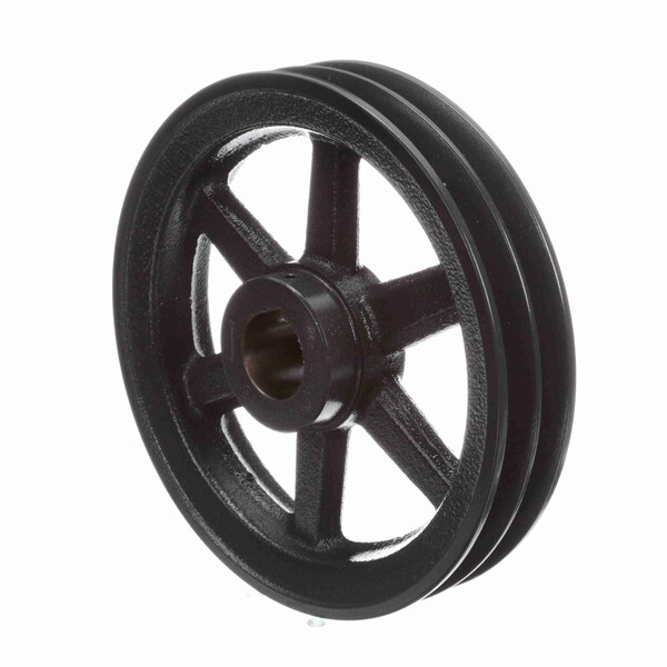 2 Groove Cast Iron Fhp - Finished Bore Sheave, 2BK90X 1 3/8